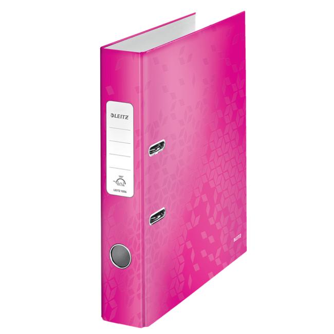 Lever filer Leitz 180° WOW 5cm pink