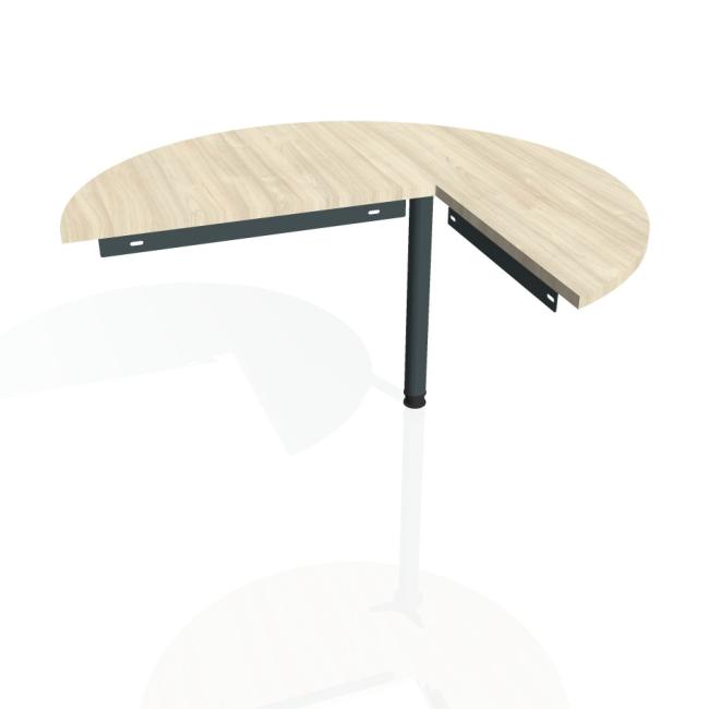 [ON120119] Additional table Gate, left, 120x75.5 cm, agate/metal