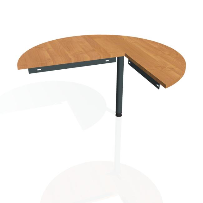 Prídavný stolík Brána ľavá, 120x75,5 cm, jelša/kov