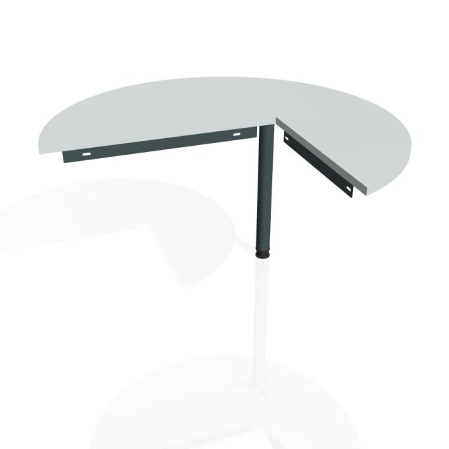 [ON120189] Prídavný stolík Brána ľavá, 120x75,5 cm, sivá/kov