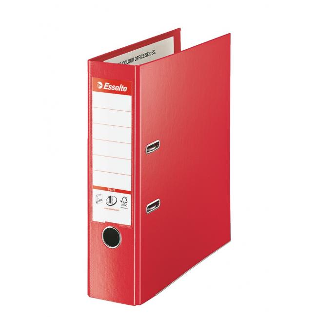 Esselte all-plastic lever folder A4 MAXI 8cm red