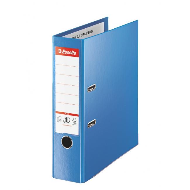 Esselte all-plastic lever folder A4 MAXI 8cm blue