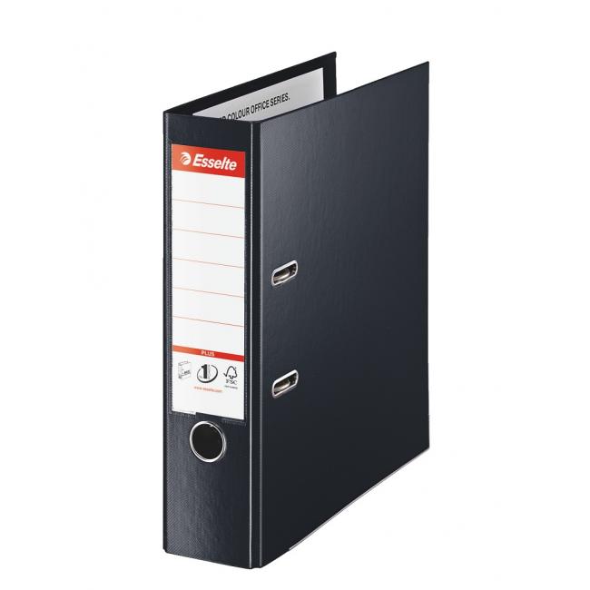 Esselte all-plastic lever folder A4 MAXI 8cm black