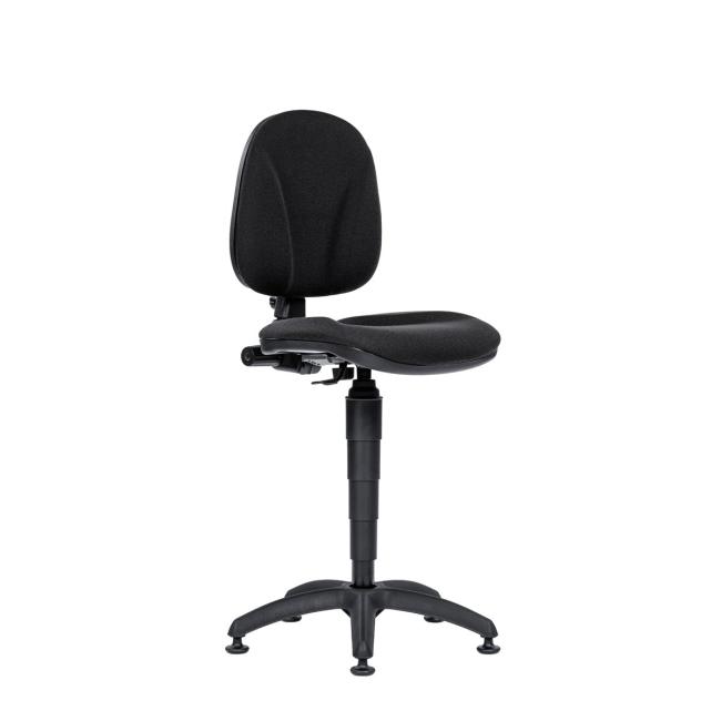 Cashier chair 1040 Ergo D2 black with gliders
