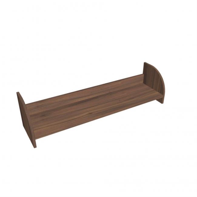Hanging wall shelf Hobis, 120 cm, walnut