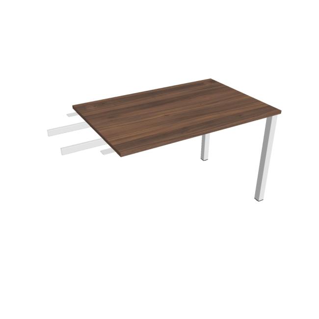 Work table Uni, chain, 120x75.5x80 cm, walnut/white