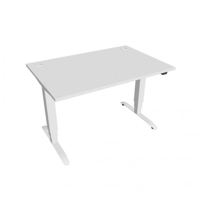 Motion desk, ZO, 3S, 120x61 - 128x80 cm, white/white
