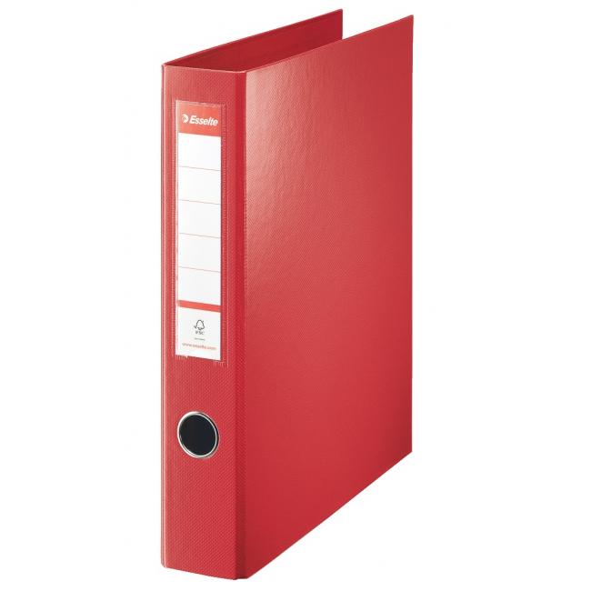 4-ring binder Esselte all-plastic 5.8cm VIVIDA red