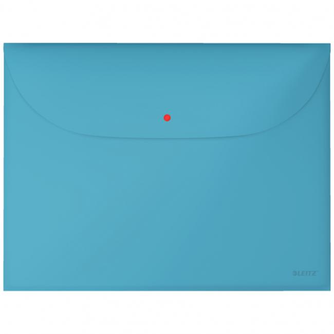 Plastic cover A4 with stud Leitz Cozy calm blue 3 pcs