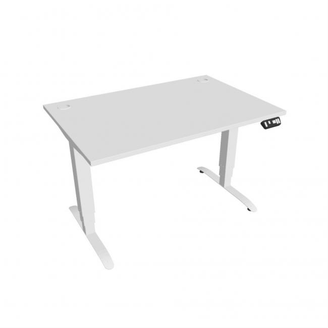 [ON120693] Motion desk, PO, 3S, 120x61 - 128x80 cm, white/white