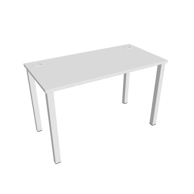 Uni work table, 120x75.5x60 cm, white/white