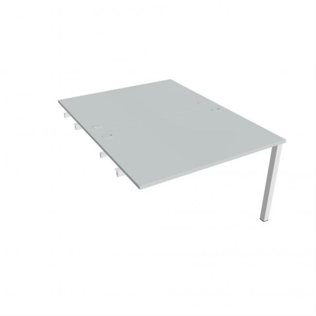 Work table Uni k pozdź. chain, 120x75.5x160 cm, grey/white