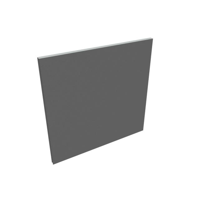 Partition screen Acoustic, 120x118 cm, light gray