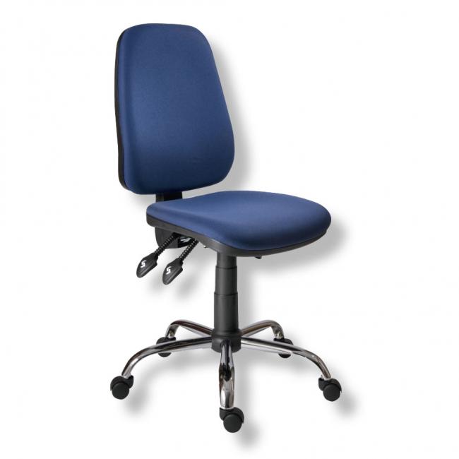 Office chair 1140 ASYN C chrome/blue D04