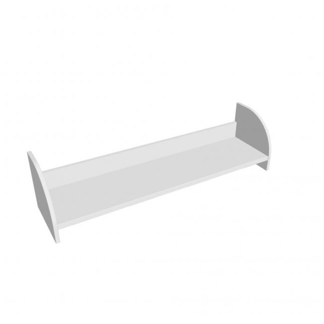 Hanging wall shelf Hobis, 120 cm, white
