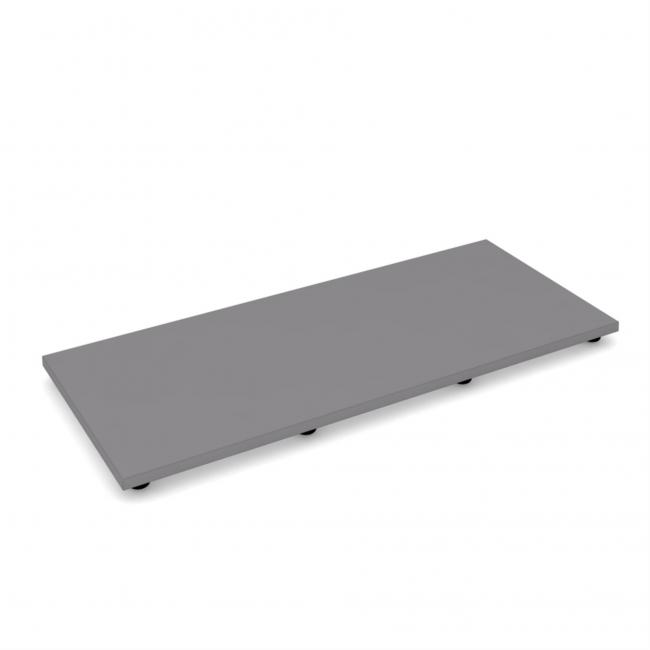 Leveling bottom for 3 file cabinets OP, 124.8x64 cm, gray