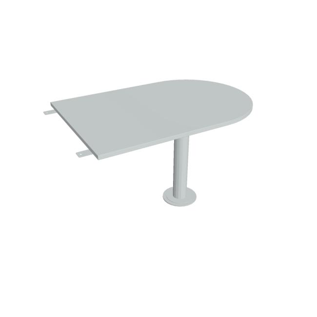 Additional table Cross, 120x75.5x80 cm, grey/metal