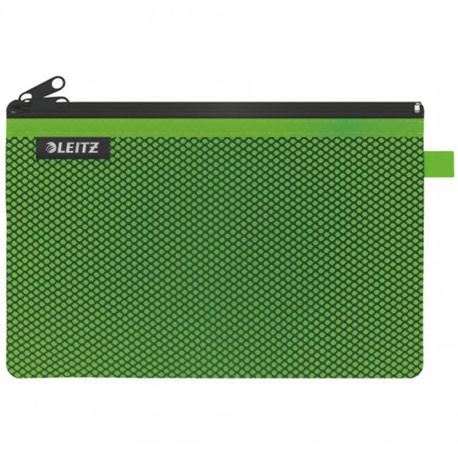 [ES130054] Textile cover with zipper double Leitz WOW large green
