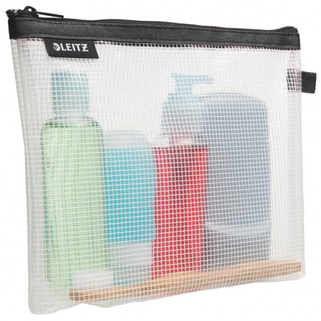 Plastic case with zipper Leitz WOW for cosmetics black