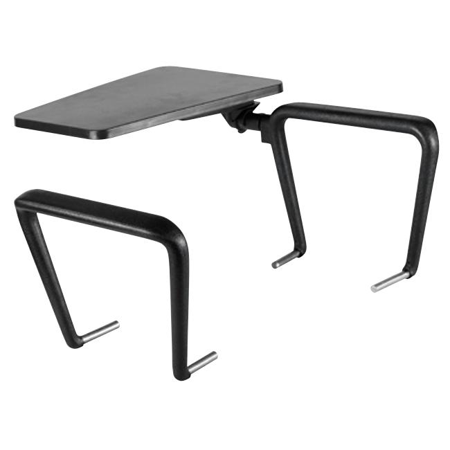 [AN150000] Plastic armrests with folding table BR 15 black 2 pcs