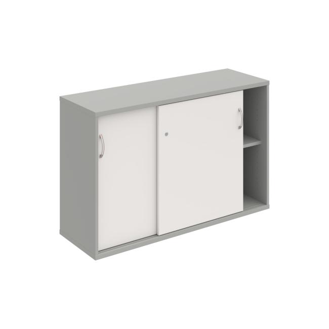 Strong shelf cabinet, 120x76.8x40 cm, grey/white