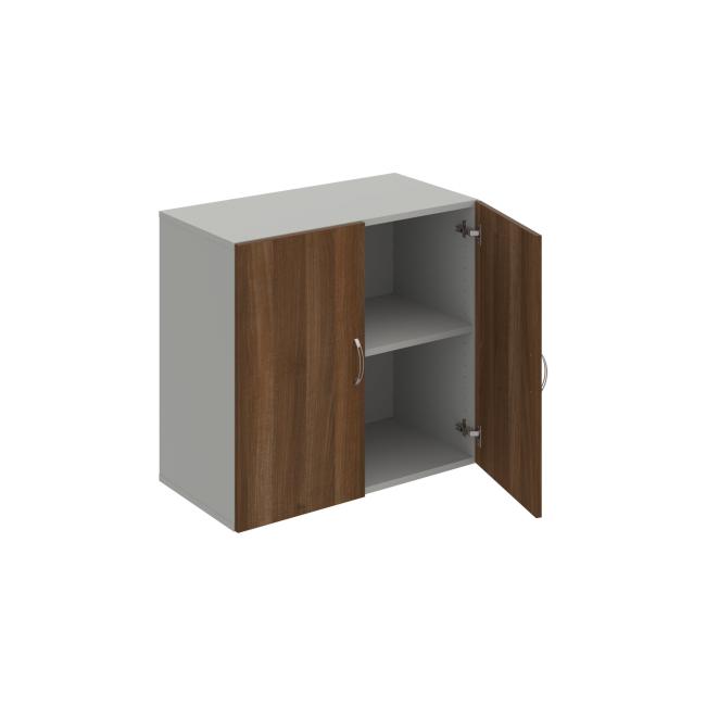 [ON128078] Drive shelf cabinet, 80x74x42 cm, walnut/grey