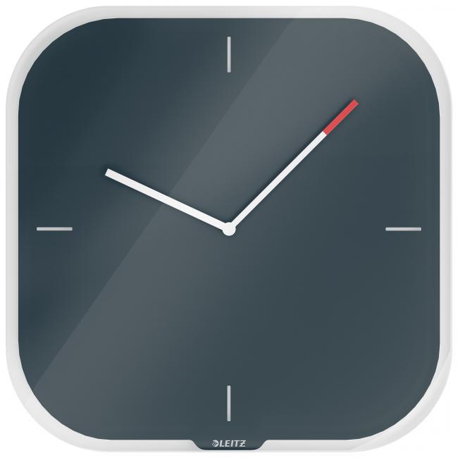 [ES170089] Leitz Cozy velvet gray wall clock