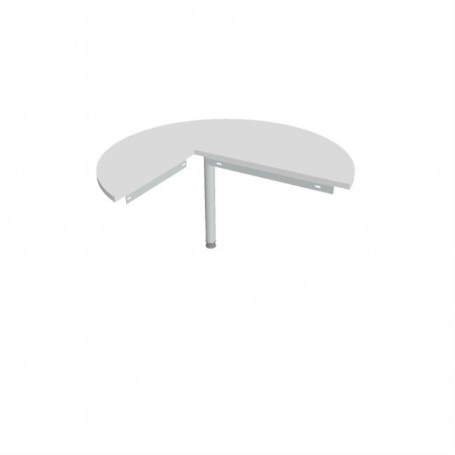 [ON128399] Additional table Gate, right, 120x75.5 cm, white/metal