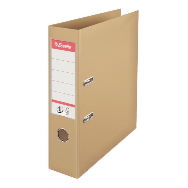 Lever folder Esselte No.1 all-plastic 7.5cm Naturele sand