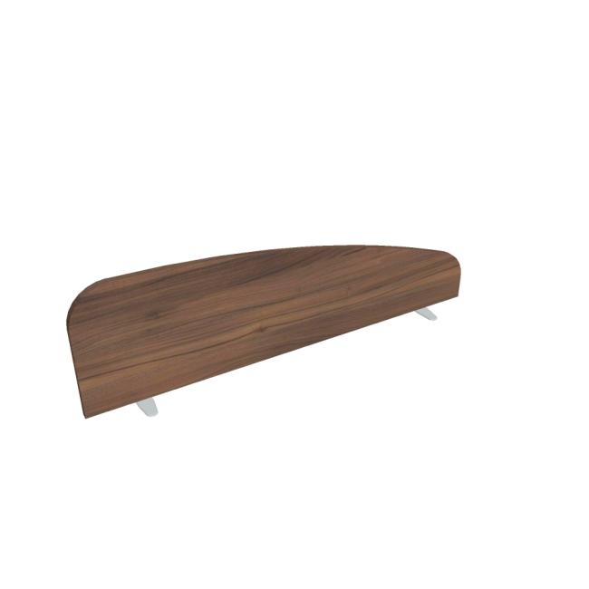 Hobis table screen, round, 140 cm, walnut