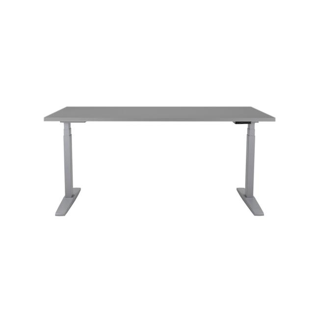 [AN200007] Height-adjustable table BASIC, 2-motor, 160x80 cm, gray base + gray top
