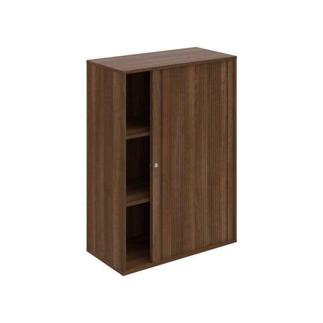 Drive shelf cabinet, 80x111x40 cm, walnut/walnut, lock