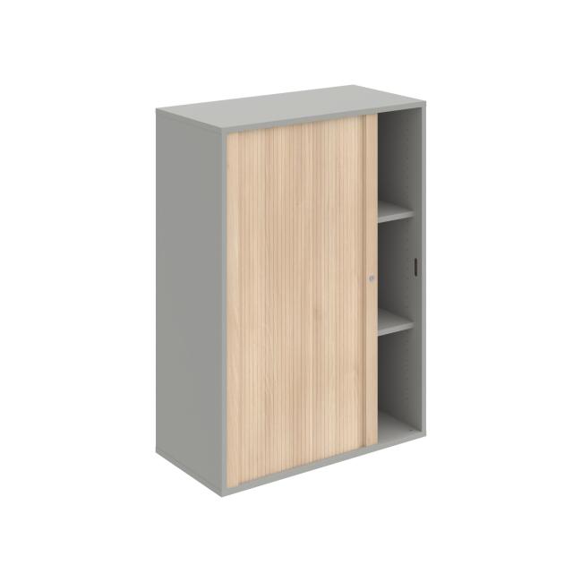 Drive shelf cabinet, 80x111x40 cm, agate/grey, lock