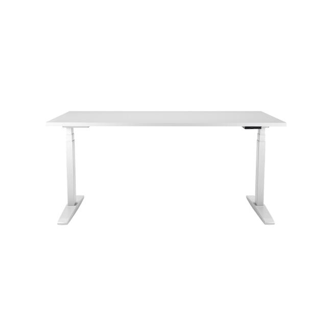 [AN200018] Height-adjustable table BASIC, 1-motor, 160x80 cm, white base + white top