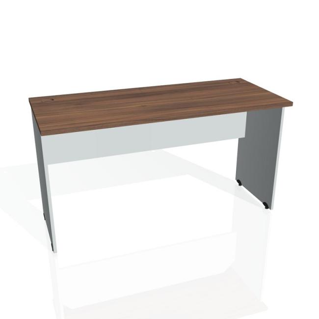 Gate desk, 140x75.5x60 cm, walnut/grey
