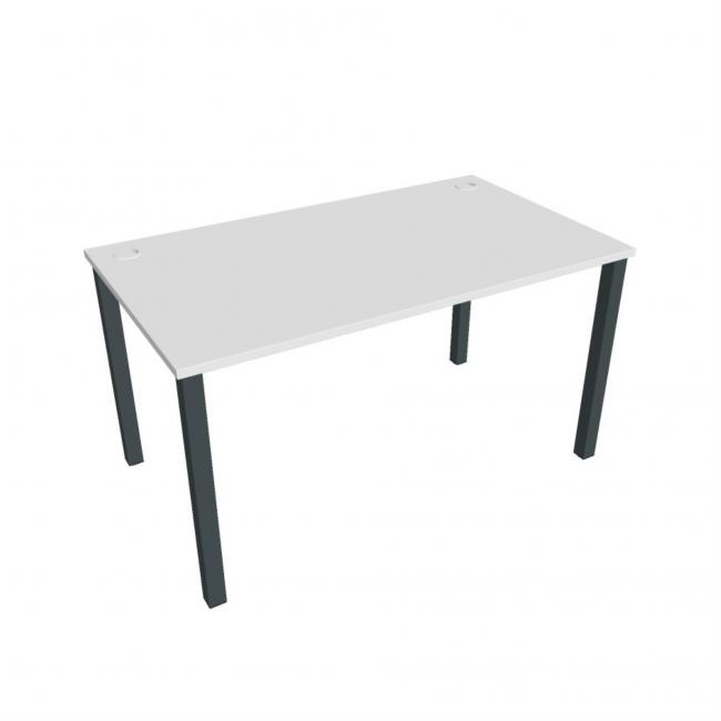 Uni work table, 140x75.5x80 cm, white/black