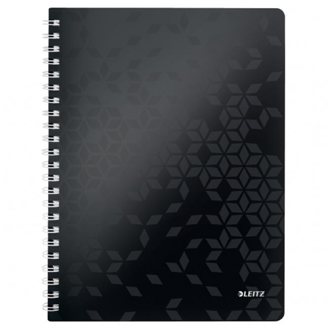 Leitz WOW A4 lined notepad black