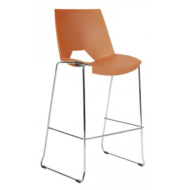 Bar stool STRIKE 2130, orange