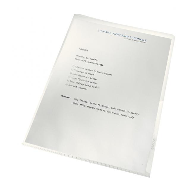 Ecological packaging 'L' Leitz Recycle transparent for documents 25 pcs