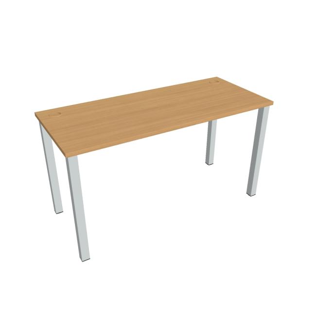 Uni work table, 140x75.5x60 cm, beech/grey