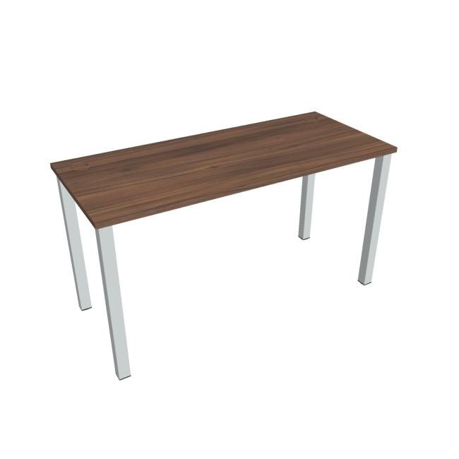 Uni work table, 140x75.5x60 cm, walnut/grey