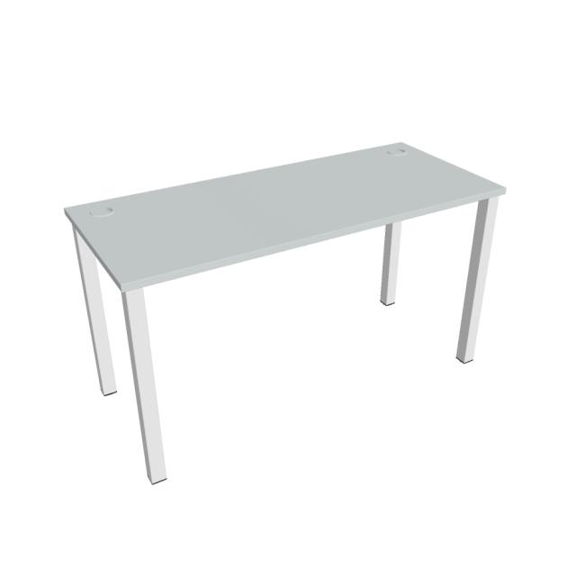 Uni work table, 140x75.5x60 cm, grey/white