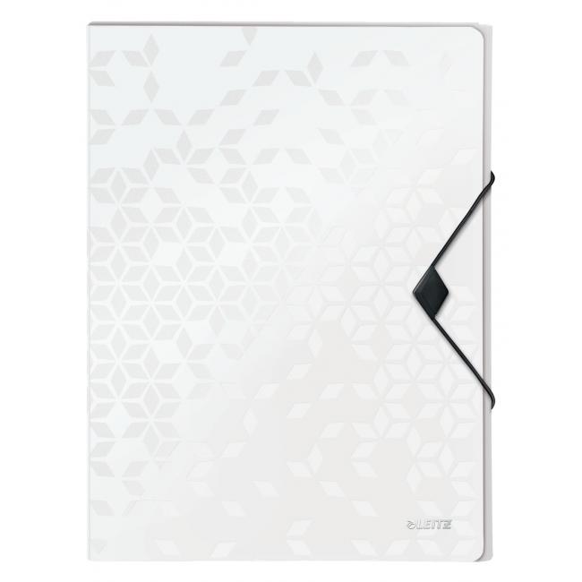 Plastic box with rubber Leitz WOW white