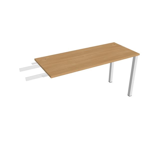 Work table Uni, chain, 140x75.5x60 cm, oak/white