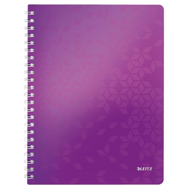 [ES463762] Ruled notepad Leitz WOW A4 purple