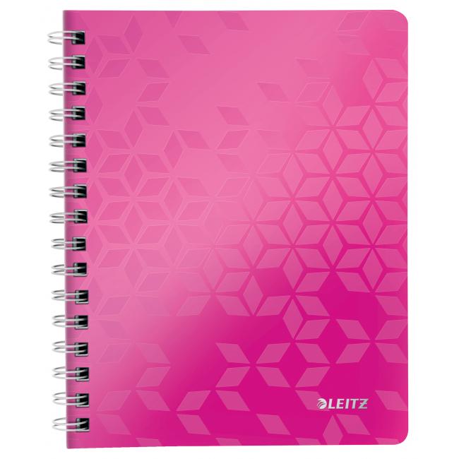 Lined notepad Leitz WOW A5 metallic pink