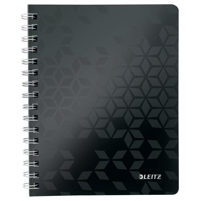 Leitz WOW A5 lined notepad black