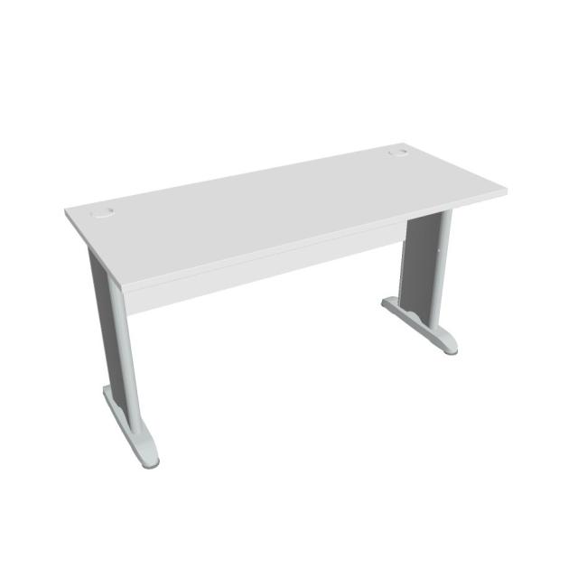 [ON140899] Cross work table, 140x75.5x60 cm, white/metal