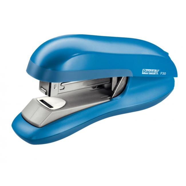 Stapler Rapid F30 with flat stapling, light blue