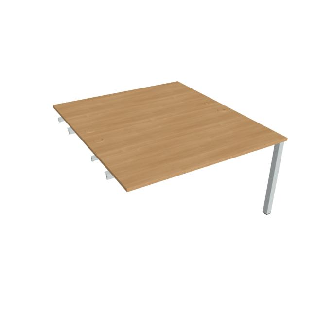 Work table Uni k pozdź. chain, 140x75.5x160 cm, oak/white